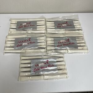 VTG Lot of 5 Dozen BURMAX White Cold Wave Rods Perm #356